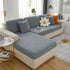 Sunflower Jacquard Fleece Stretchable Cushion Cover, Non-Slip Furniture Covers for Pets, L Shaped Couch Cushion Covers