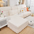 Stretchable Chaise Lounge Sofa Covers and Couch Seat Covers with Skirt for Sectional Couches