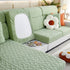 Stretchable Cotton Velvet Non-Slip Furniture Covers Couch Cushion Covers for L-Shaped Sofa, Pets
