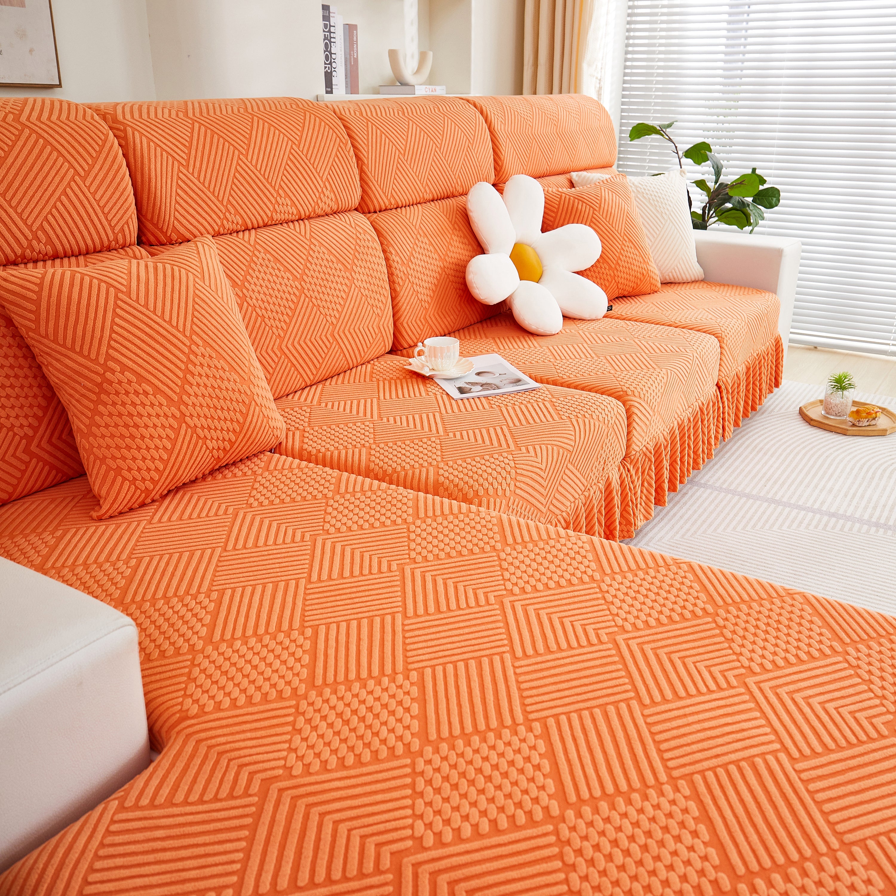 Stretch Sofa Covers for Couch Seats and Cushions, Suitable for 1/2/3/4/L Seater Sofas and Couches