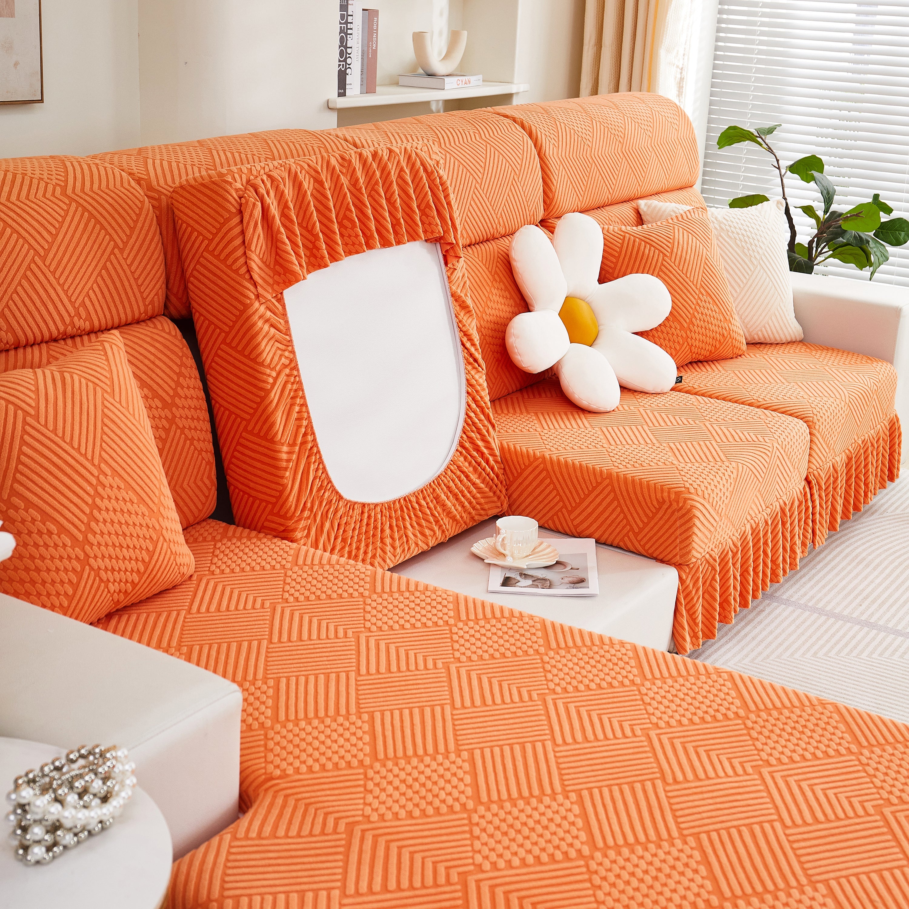 Stretch Sofa Covers for Couch Seats and Cushions, Suitable for 1/2/3/4/L Seater Sofas and Couches