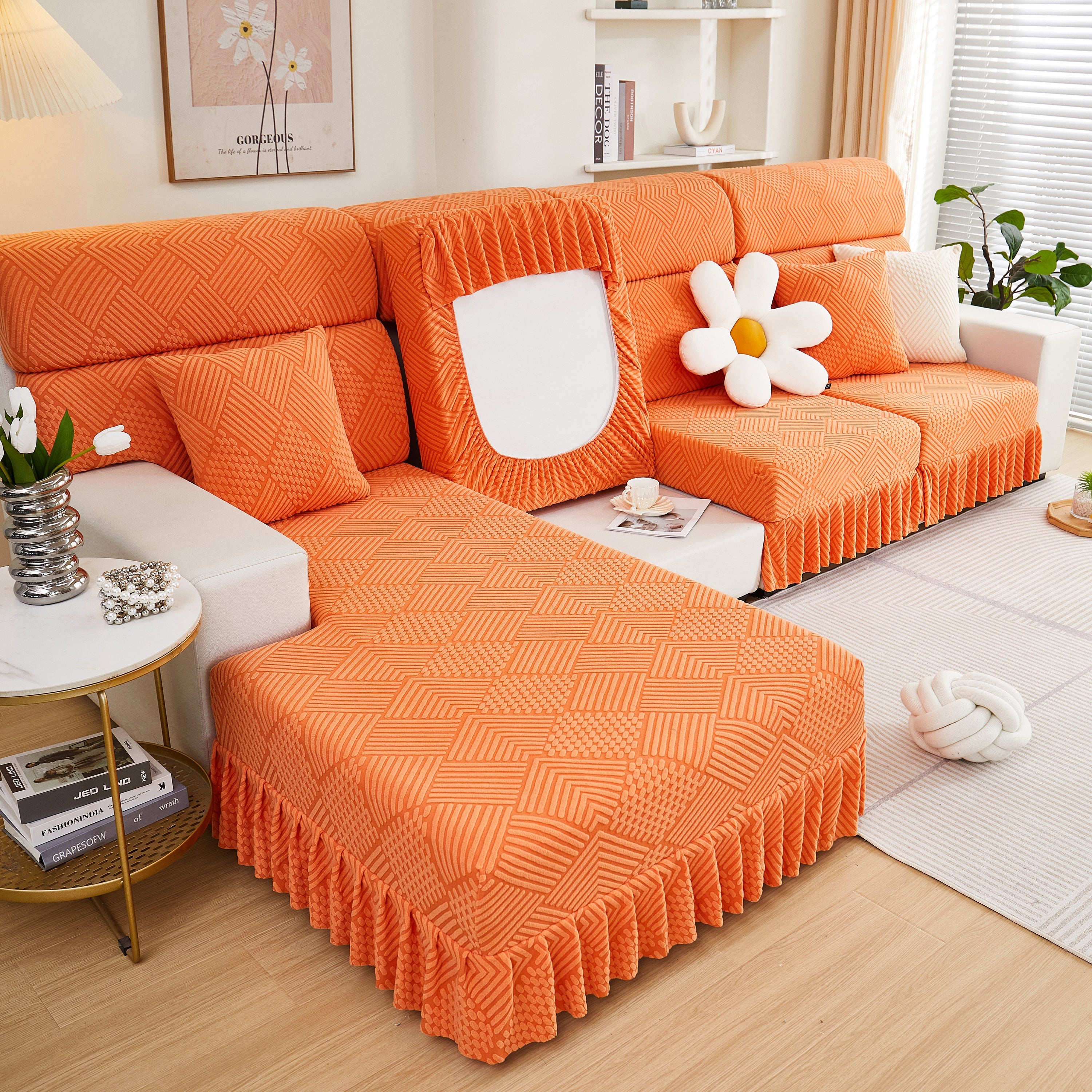 Stretch Sofa Covers for Couch Seats and Cushions, Suitable for 1/2/3/4/L Seater Sofas and Couches