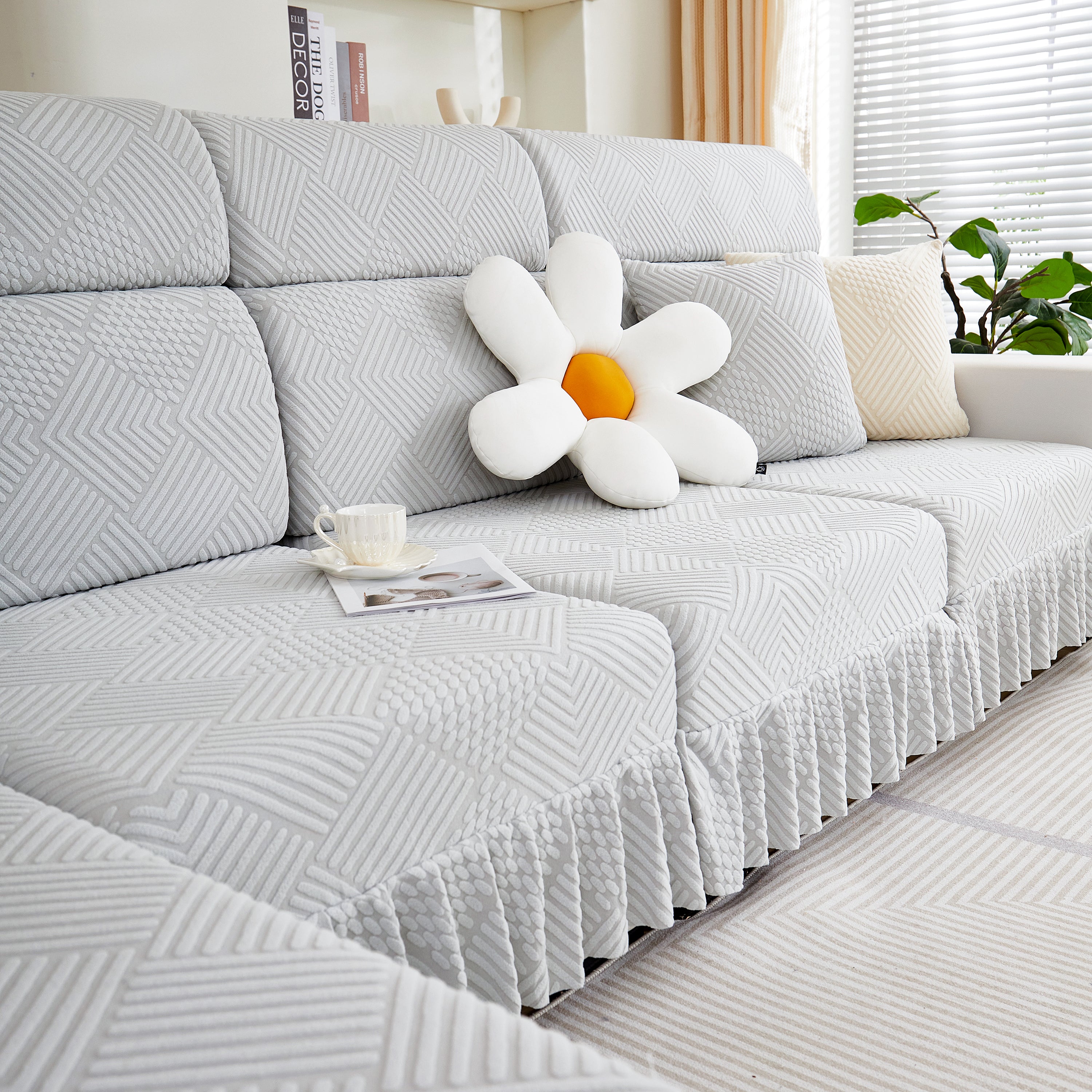 Stretch Sofa Covers for Couch Seats and Cushions, Suitable for 1/2/3/4/L Seater Sofas and Couches
