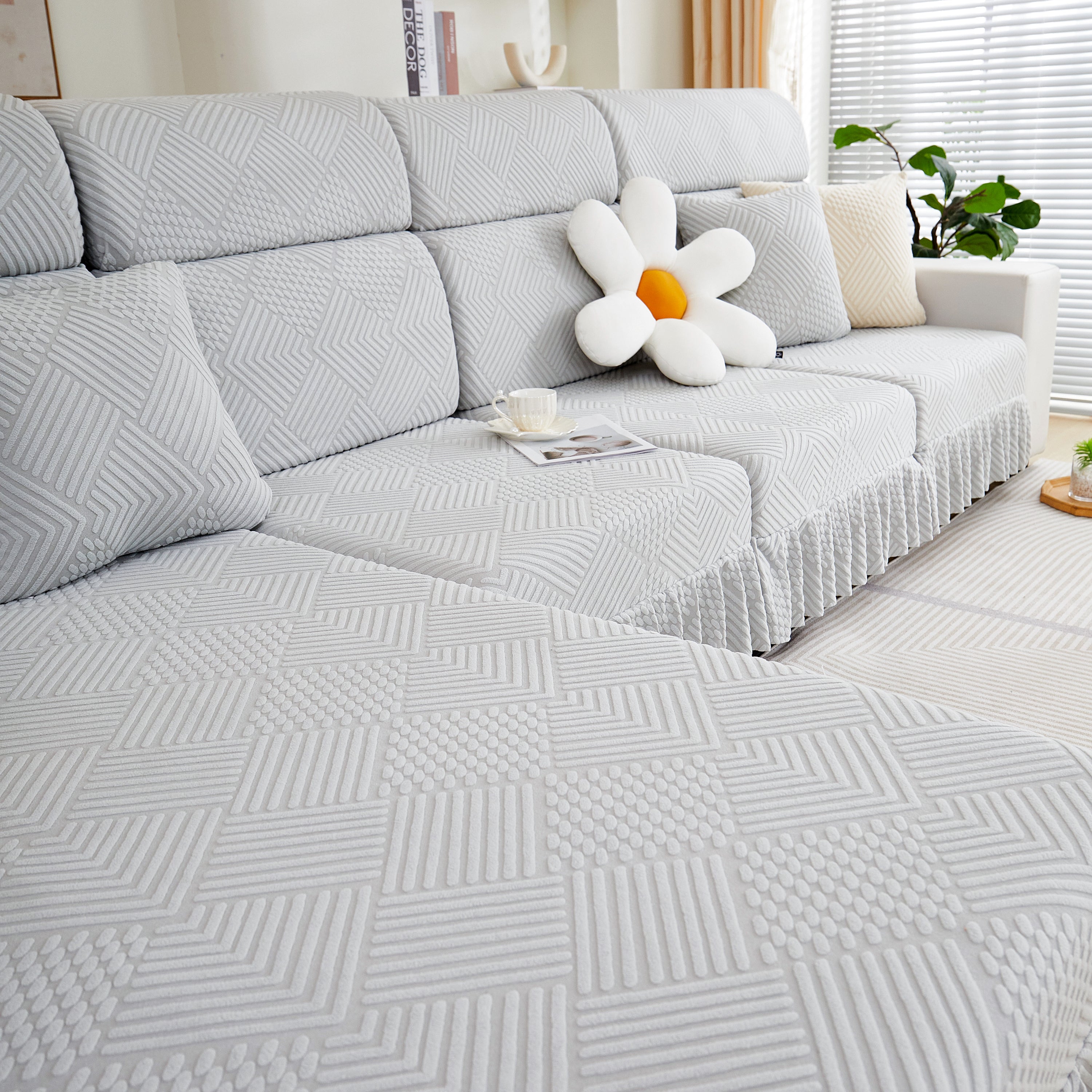 Stretch Sofa Covers for Couch Seats and Cushions, Suitable for 1/2/3/4/L Seater Sofas and Couches