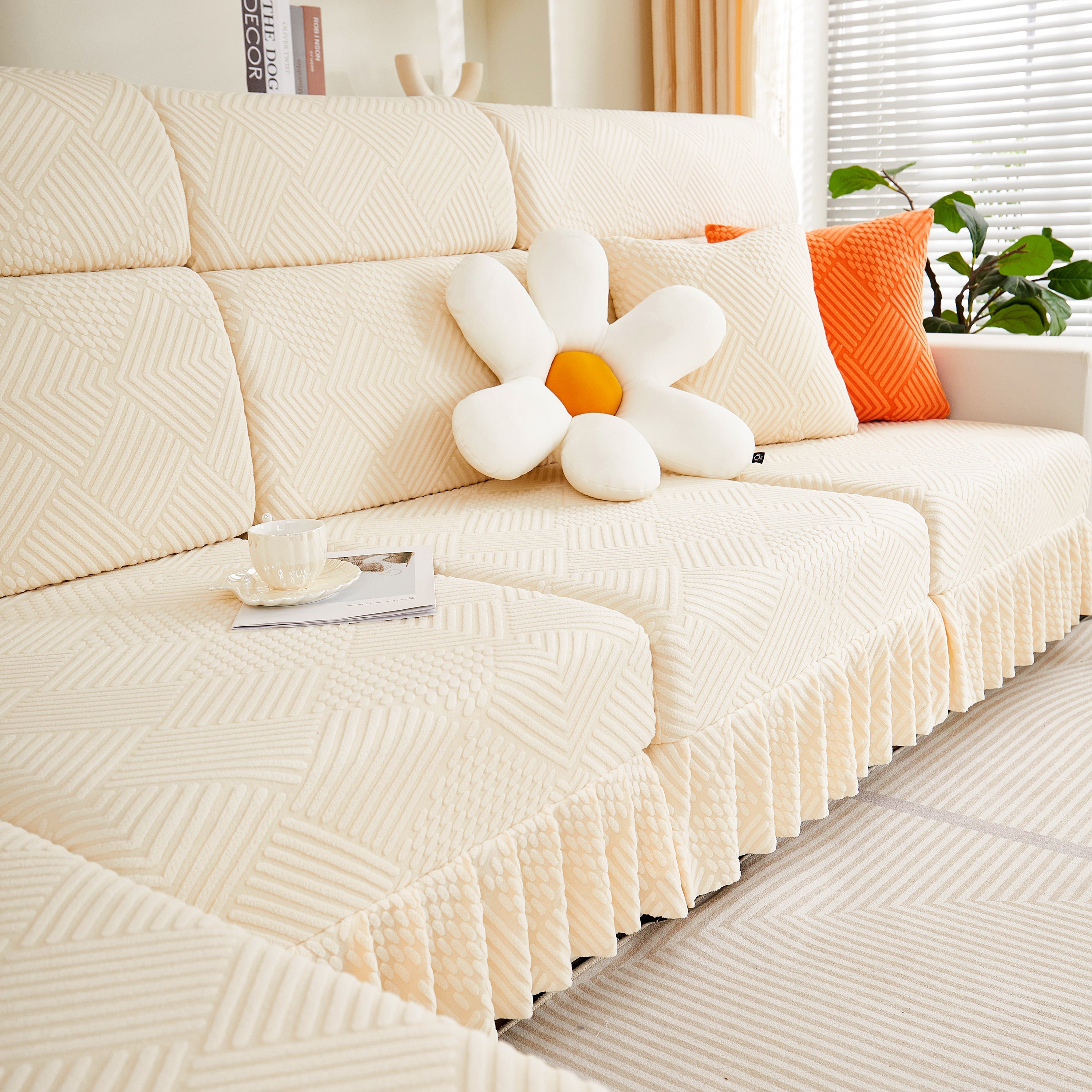 Stretch Sofa Covers for Couch Seats and Cushions, Suitable for 1/2/3/4/L Seater Sofas and Couches