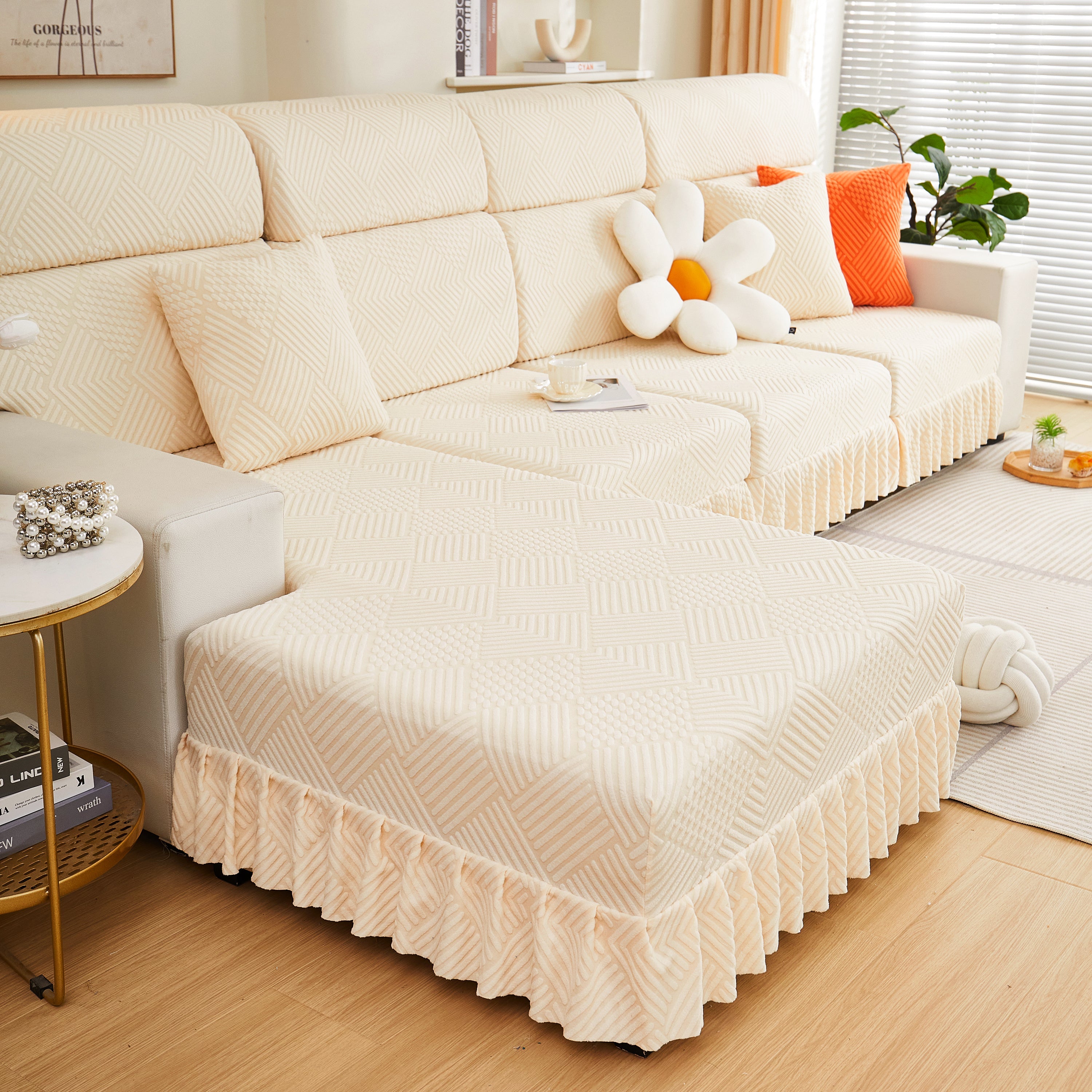 Stretch Sofa Covers for Couch Seats and Cushions, Suitable for 1/2/3/4/L Seater Sofas and Couches