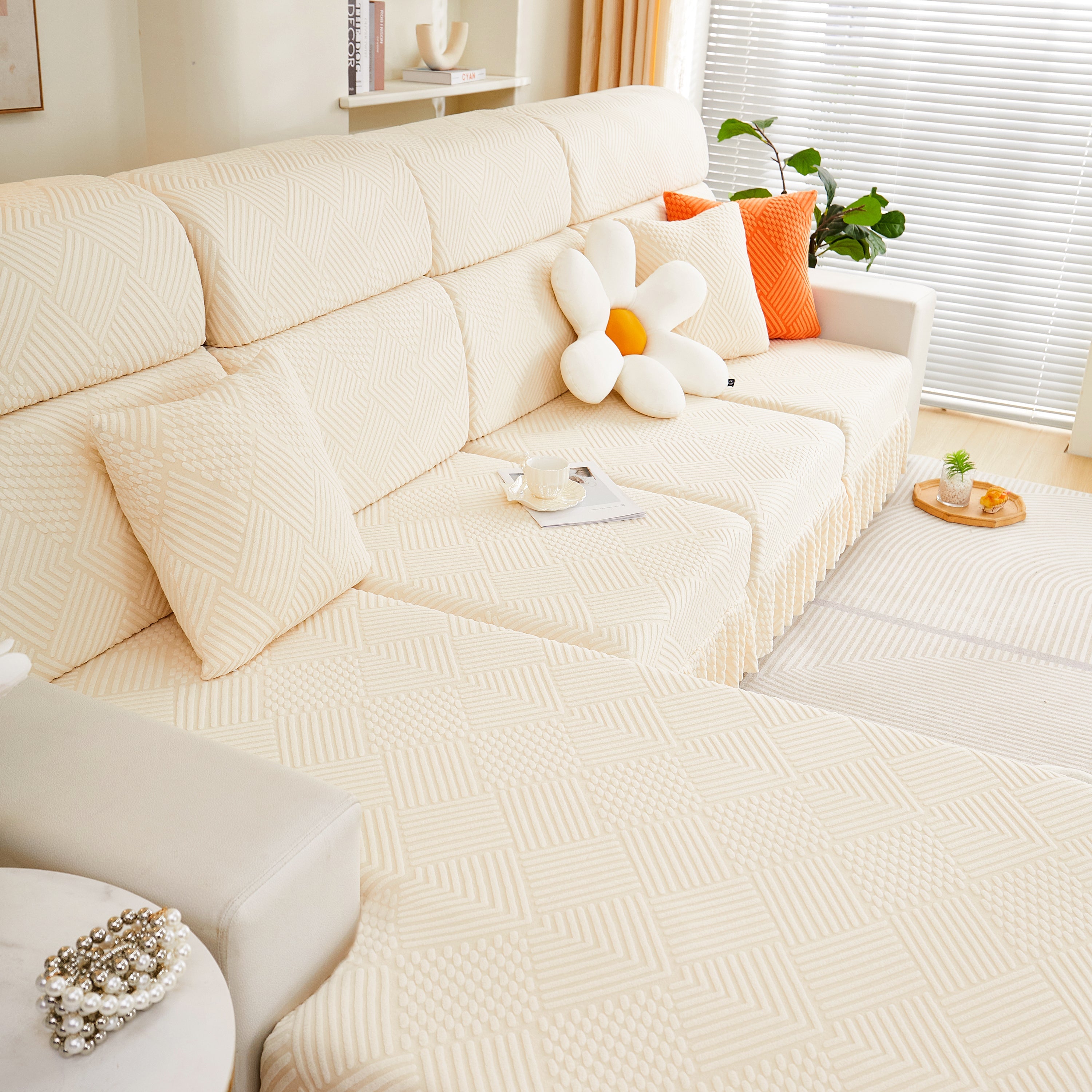 Stretch Sofa Covers for Couch Seats and Cushions, Suitable for 1/2/3/4/L Seater Sofas and Couches