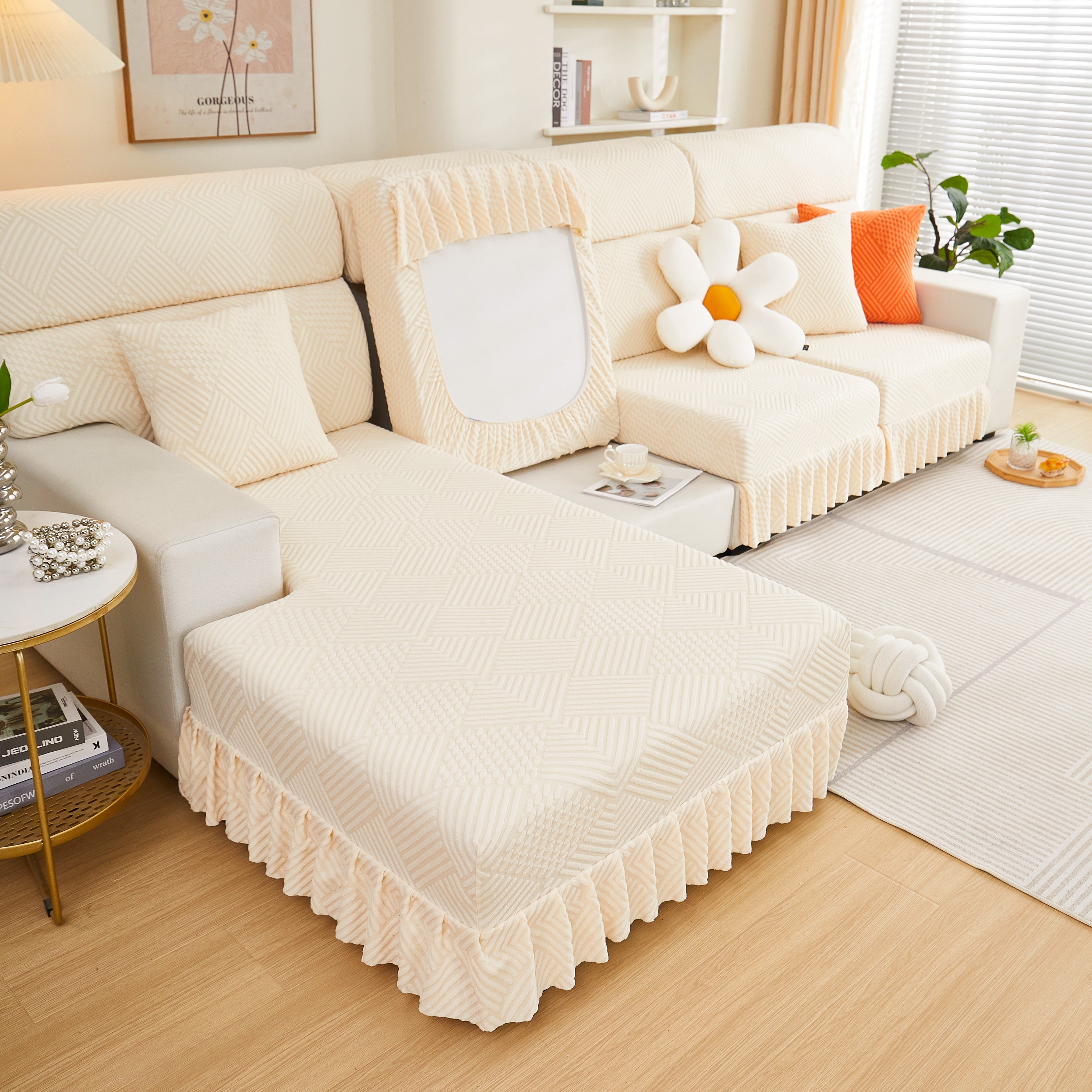Stretch Sofa Covers for Couch Seats and Cushions, Suitable for 1/2/3/4/L Seater Sofas and Couches