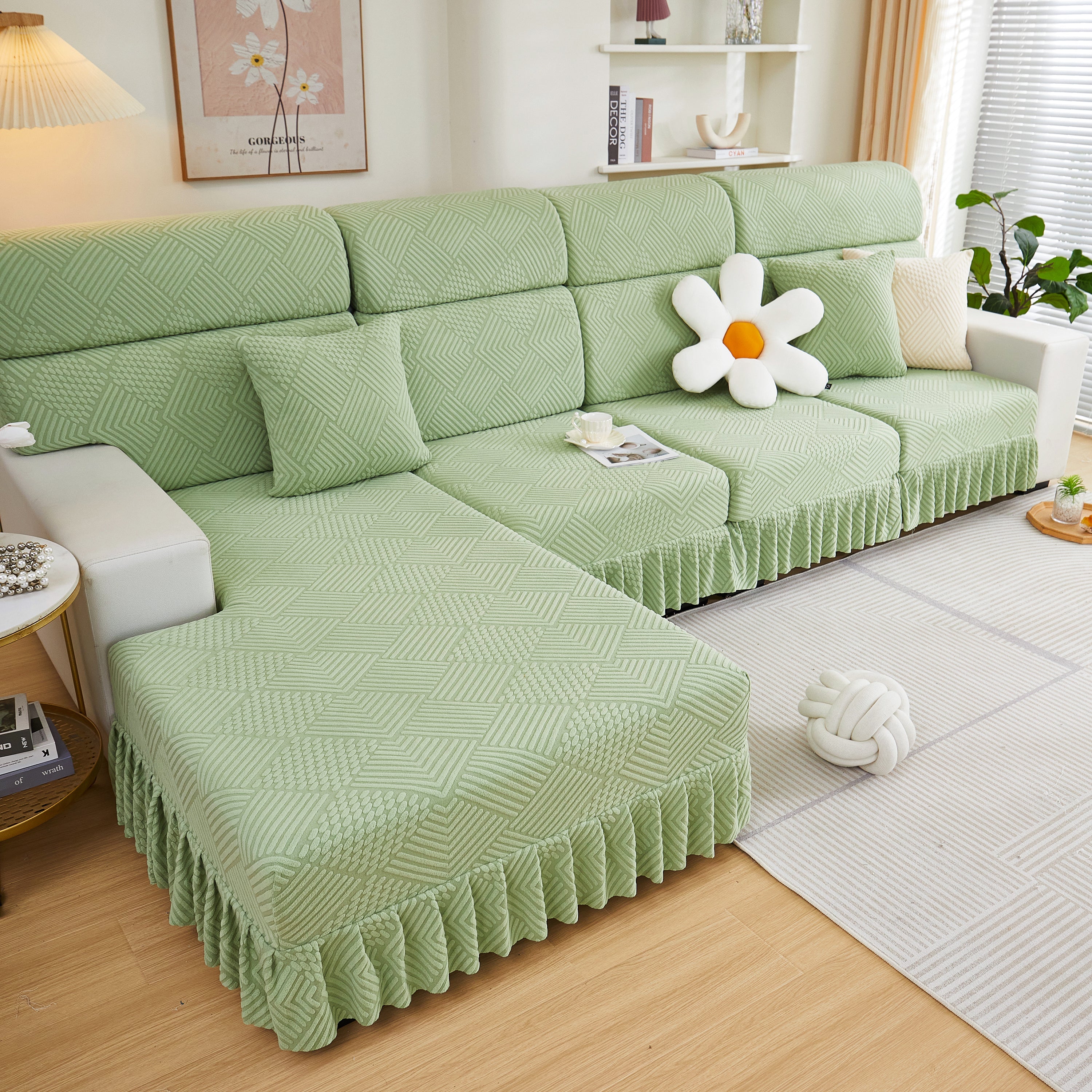 Stretch Sofa Covers for Couch Seats and Cushions, Suitable for 1/2/3/4/L Seater Sofas and Couches