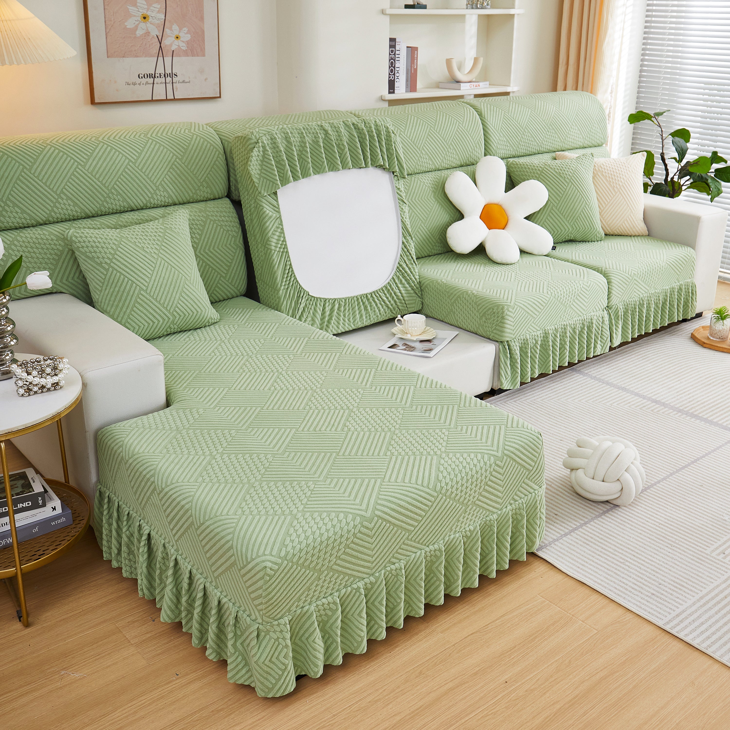 Stretch Sofa Covers for Couch Seats and Cushions, Suitable for 1/2/3/4/L Seater Sofas and Couches