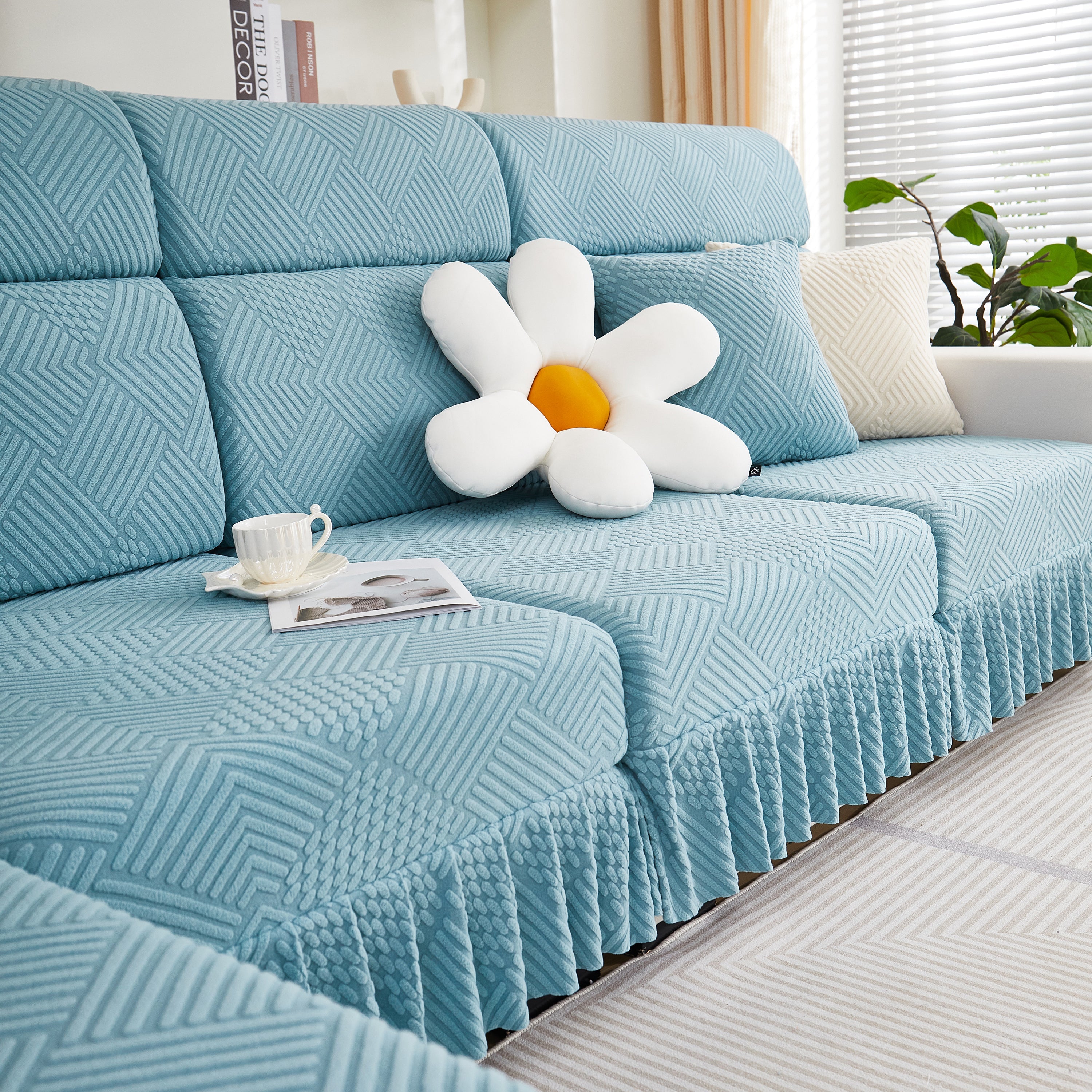 Stretch Sofa Covers for Couch Seats and Cushions, Suitable for 1/2/3/4/L Seater Sofas and Couches