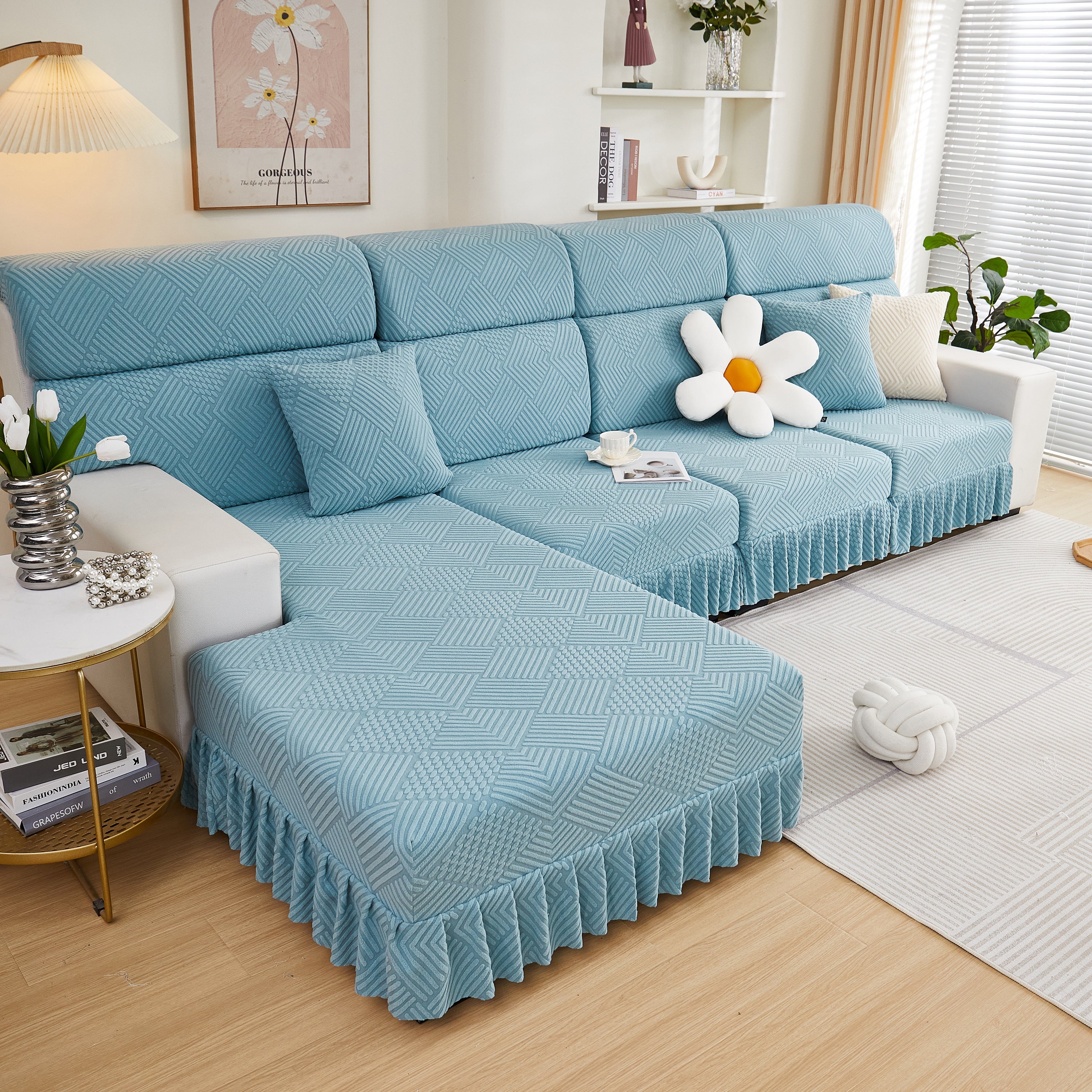 Stretch Sofa Covers for Couch Seats and Cushions, Suitable for 1/2/3/4/L Seater Sofas and Couches