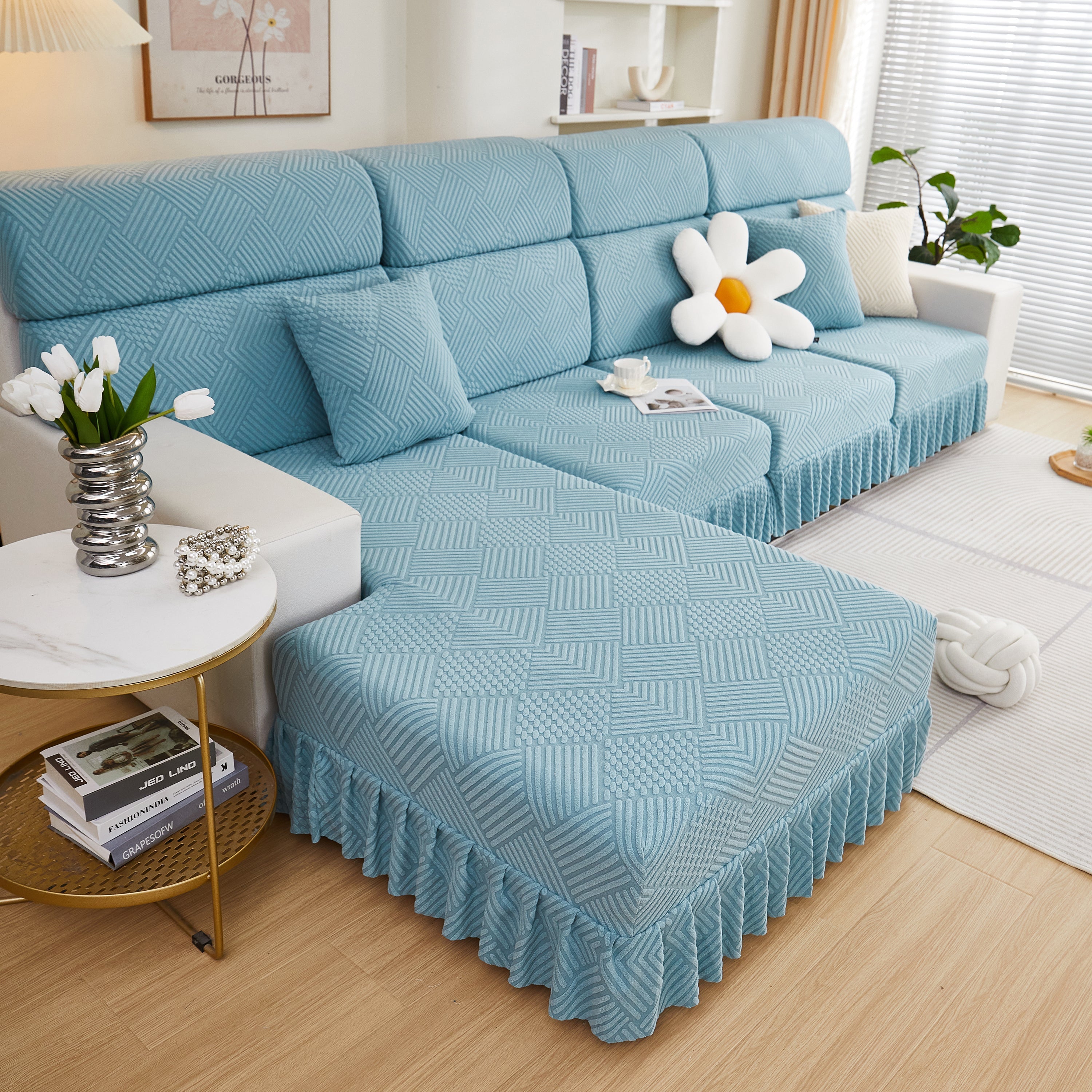 Stretch Sofa Covers for Couch Seats and Cushions, Suitable for 1/2/3/4/L Seater Sofas and Couches