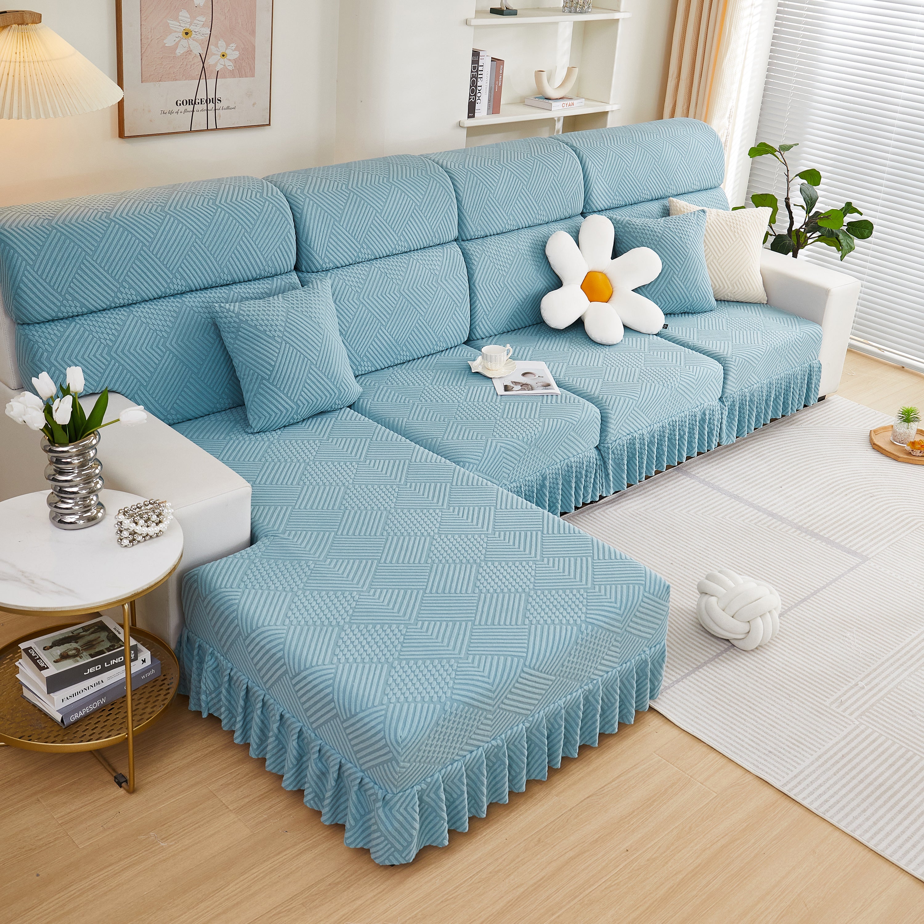 Stretch Sofa Covers for Couch Seats and Cushions, Suitable for 1/2/3/4/L Seater Sofas and Couches
