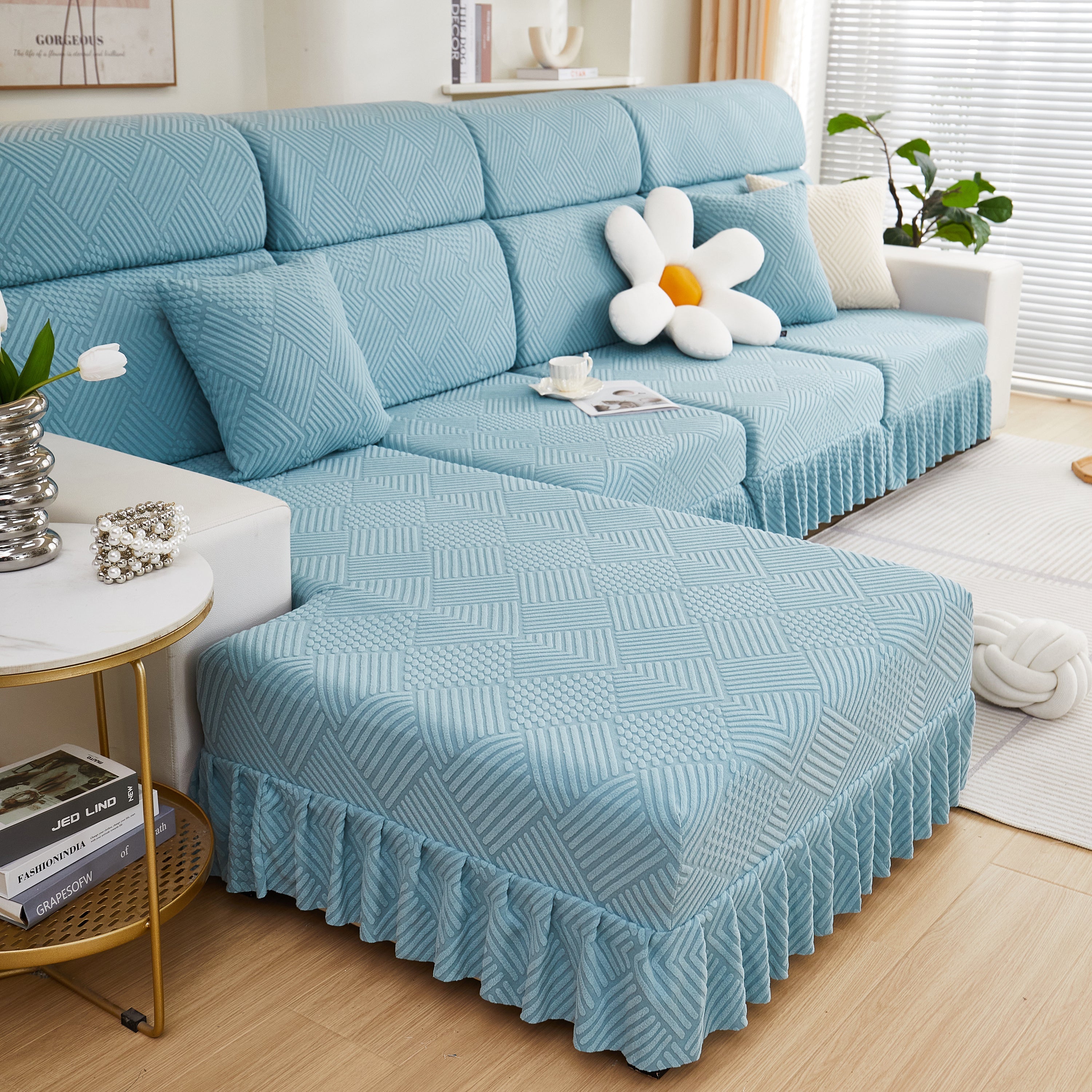 Stretch Sofa Covers for Couch Seats and Cushions, Suitable for 1/2/3/4/L Seater Sofas and Couches
