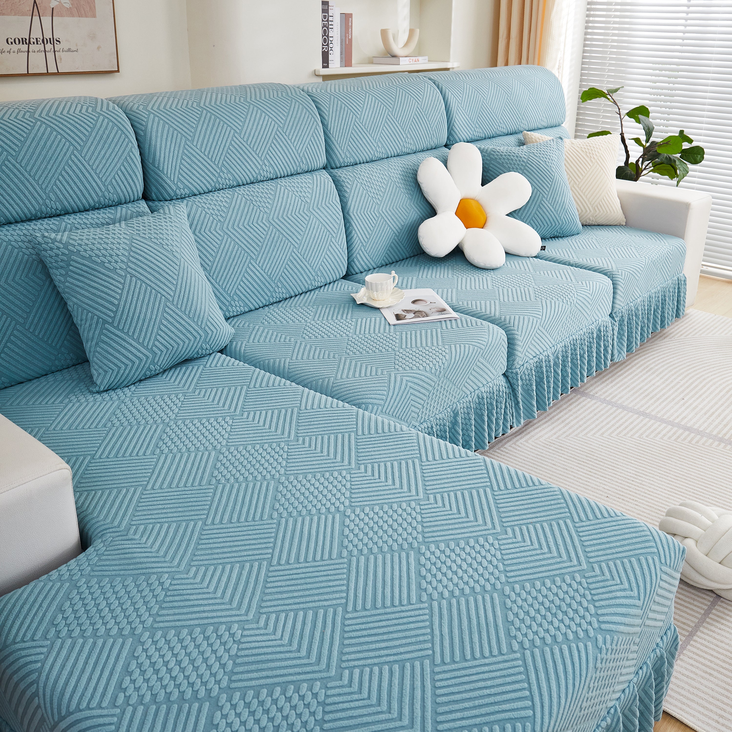 Stretch Sofa Covers for Couch Seats and Cushions, Suitable for 1/2/3/4/L Seater Sofas and Couches