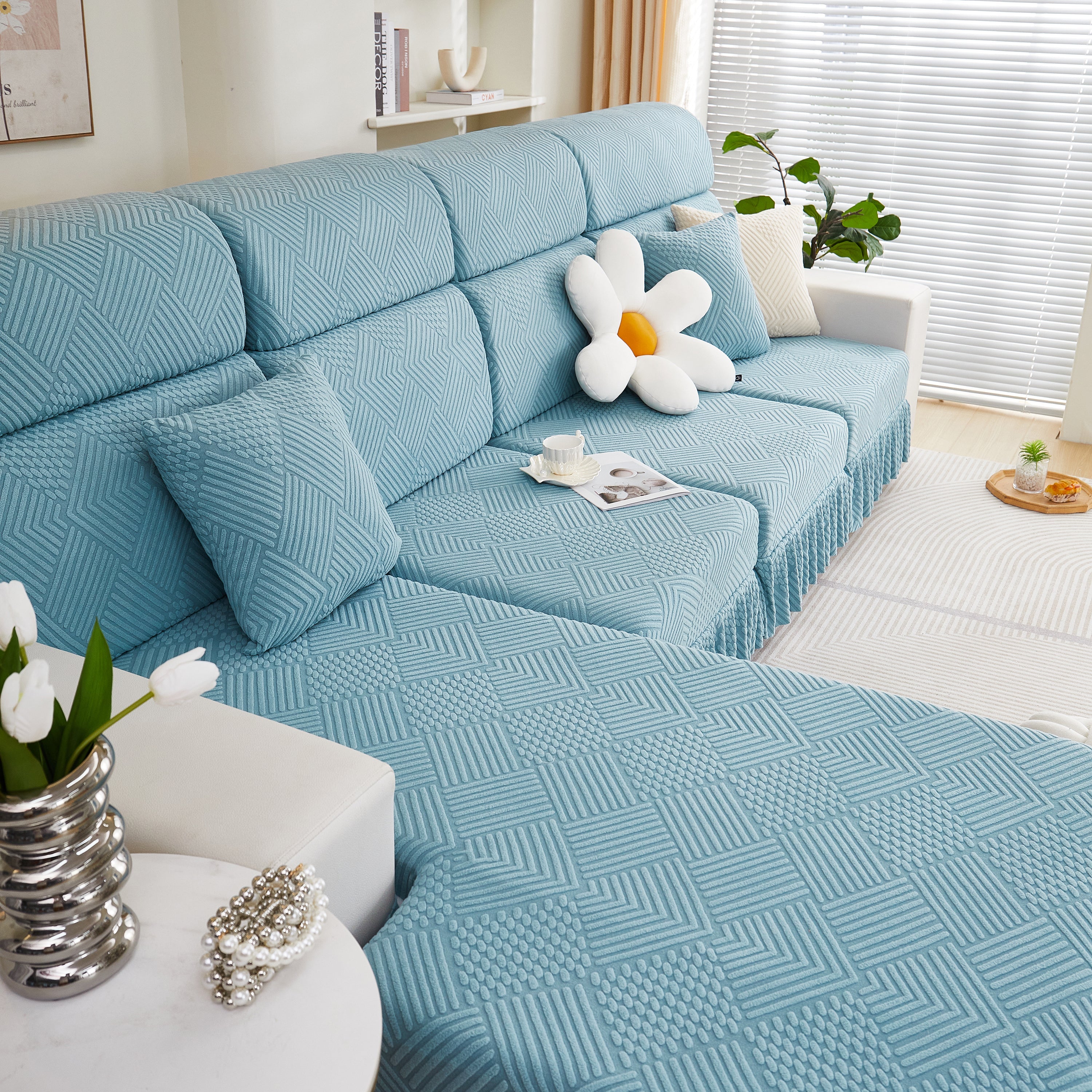 Stretch Sofa Covers for Couch Seats and Cushions, Suitable for 1/2/3/4/L Seater Sofas and Couches