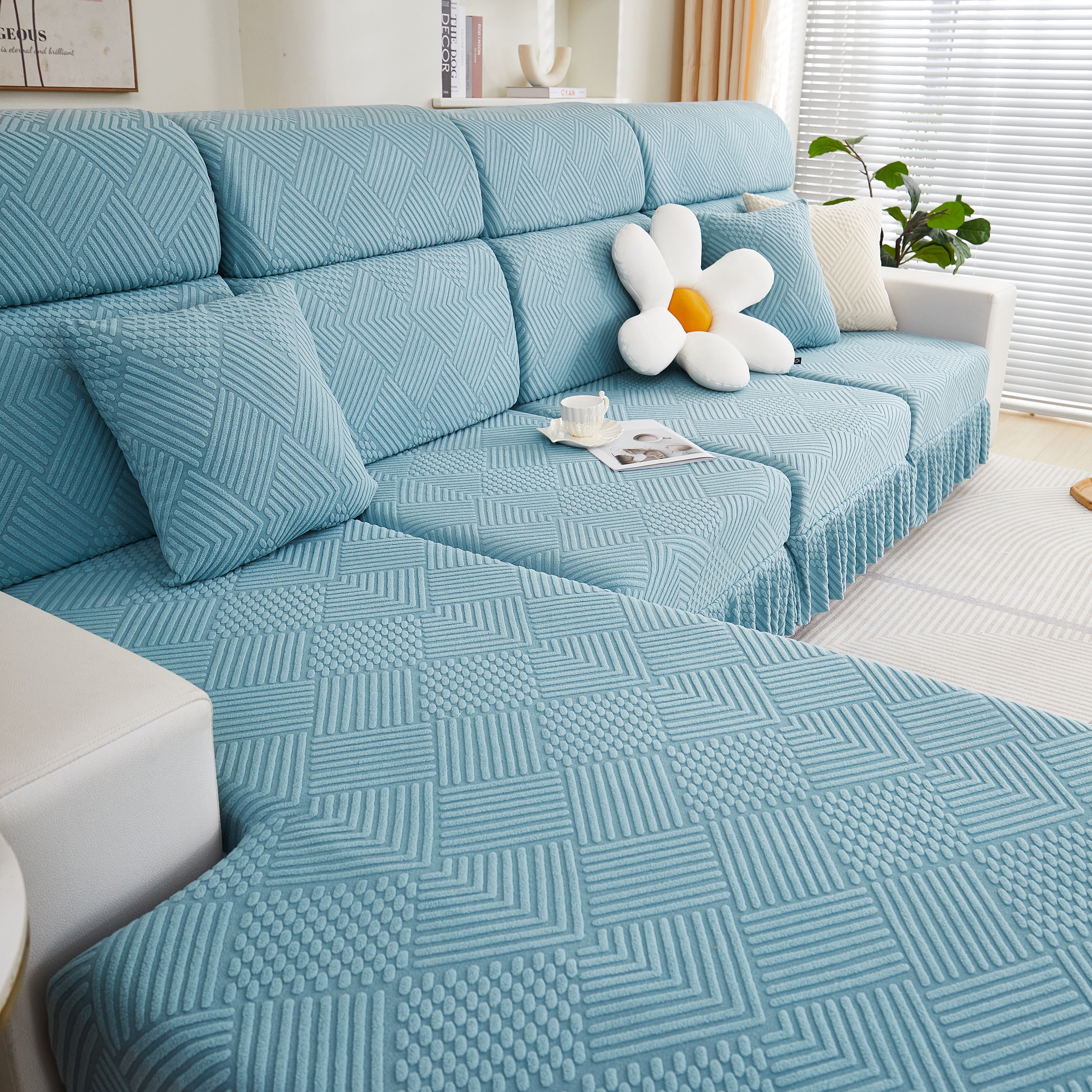 Stretch Sofa Covers for Couch Seats and Cushions, Suitable for 1/2/3/4/L Seater Sofas and Couches