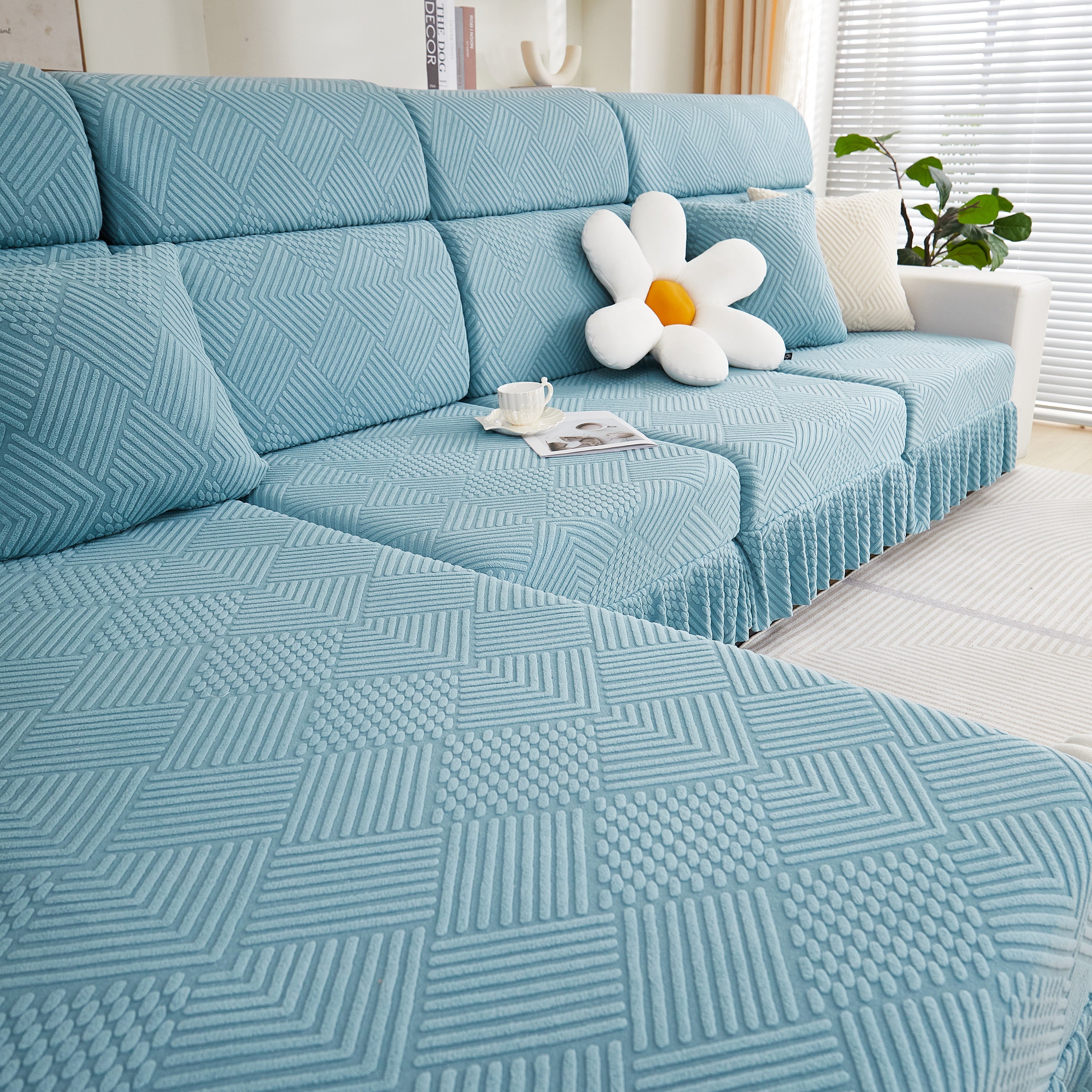 Stretch Sofa Covers for Couch Seats and Cushions, Suitable for 1/2/3/4/L Seater Sofas and Couches