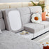 Lucky Clover Slipcover Non-Slip Stretch Jacquard Polar Fleece Sofa Cover for Pets, Cushions, Couches