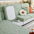 Lucky Clover Slipcover Non-Slip Stretch Jacquard Polar Fleece Sofa Cover for Pets, Cushions, Couches