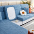 Lucky Clover Slipcover Non-Slip Stretch Jacquard Polar Fleece Sofa Cover for Pets, Cushions, Couches