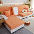 Lucky Clover Slipcover Non-Slip Stretch Jacquard Polar Fleece Sofa Cover for Pets, Cushions, Couches