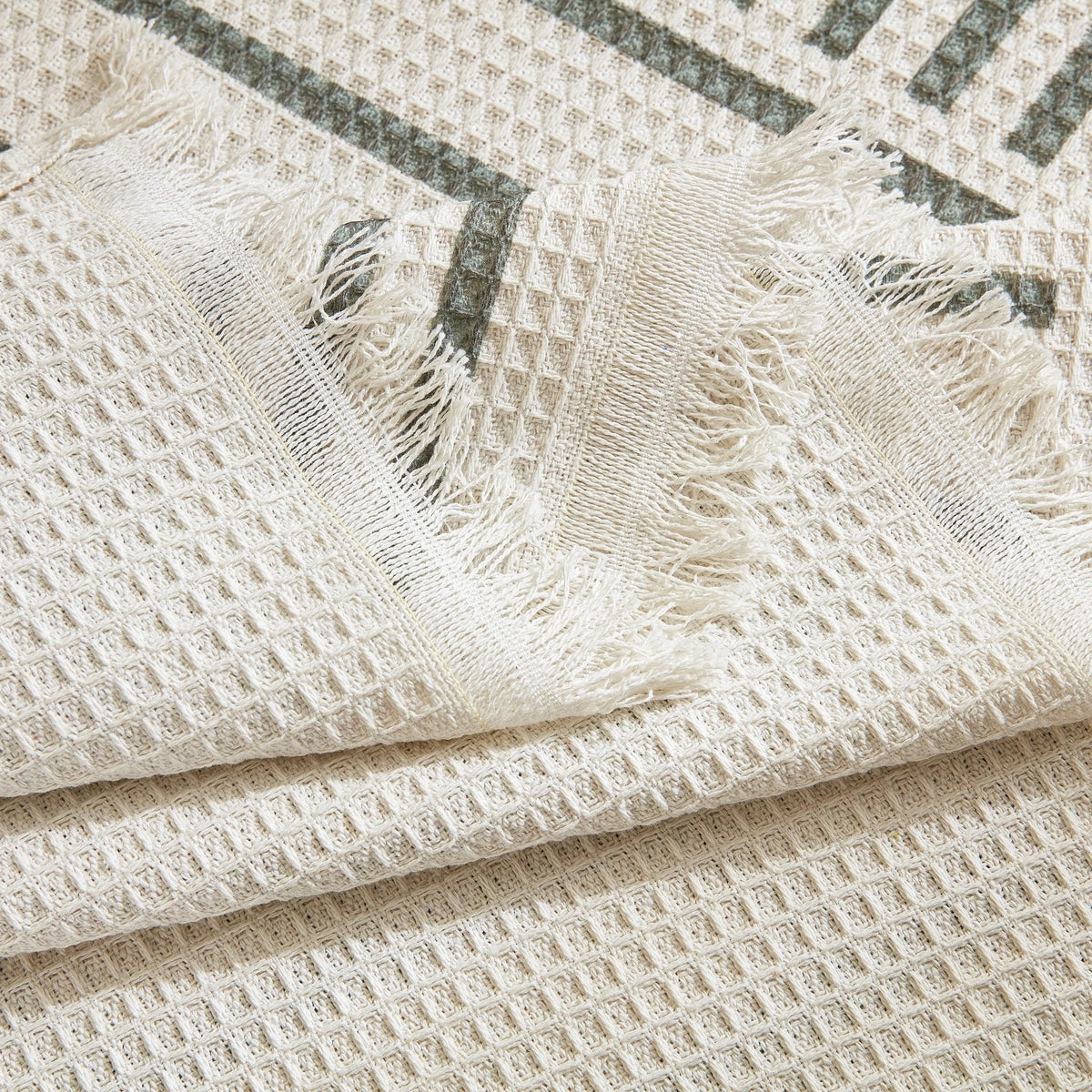 Waffle Lattice Fabric Sofa Cover, Multi-purpose Soft Sofa Throw, Couch Cover Blanket Throws for Couches - TaroTextile