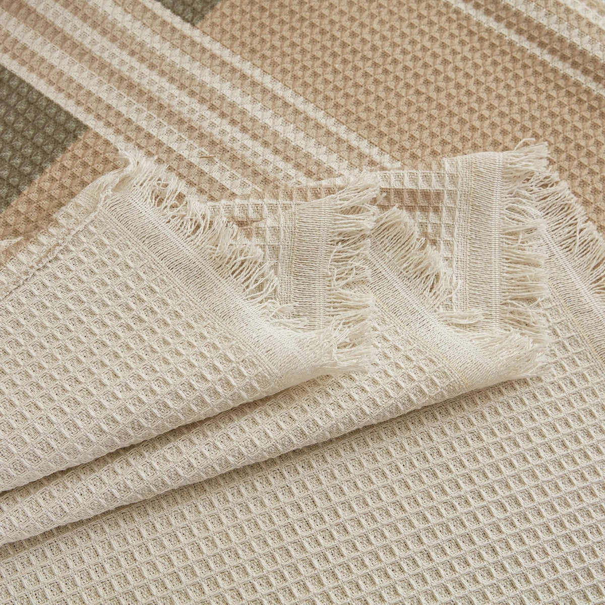 Waffle Lattice Fabric Sofa Cover, Multi-purpose Soft Sofa Throw, Couch Cover Blanket Throws for Couches - TaroTextile