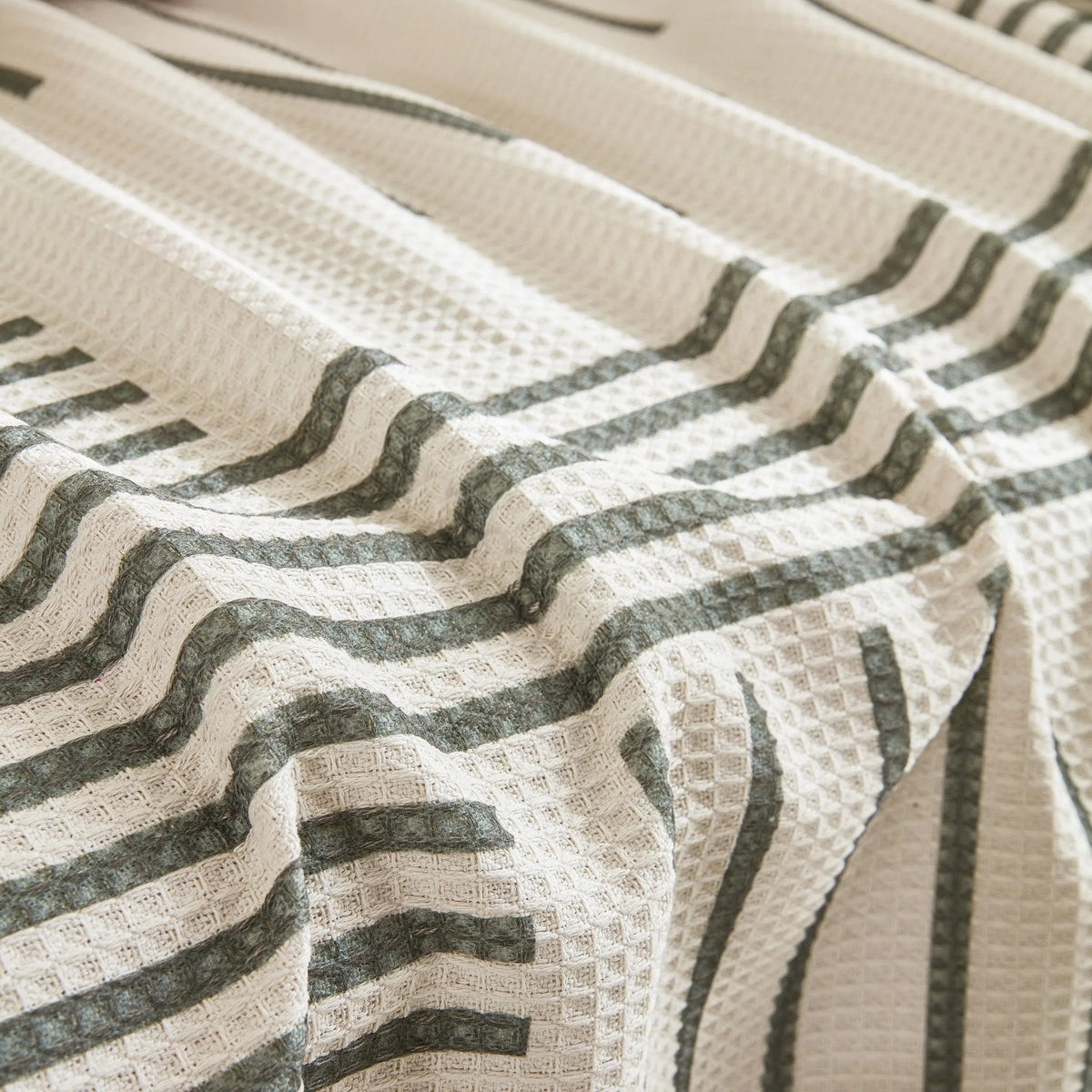 Waffle Lattice Fabric Sofa Cover, Multi-purpose Soft Sofa Throw, Couch Cover Blanket Throws for Couches - TaroTextile