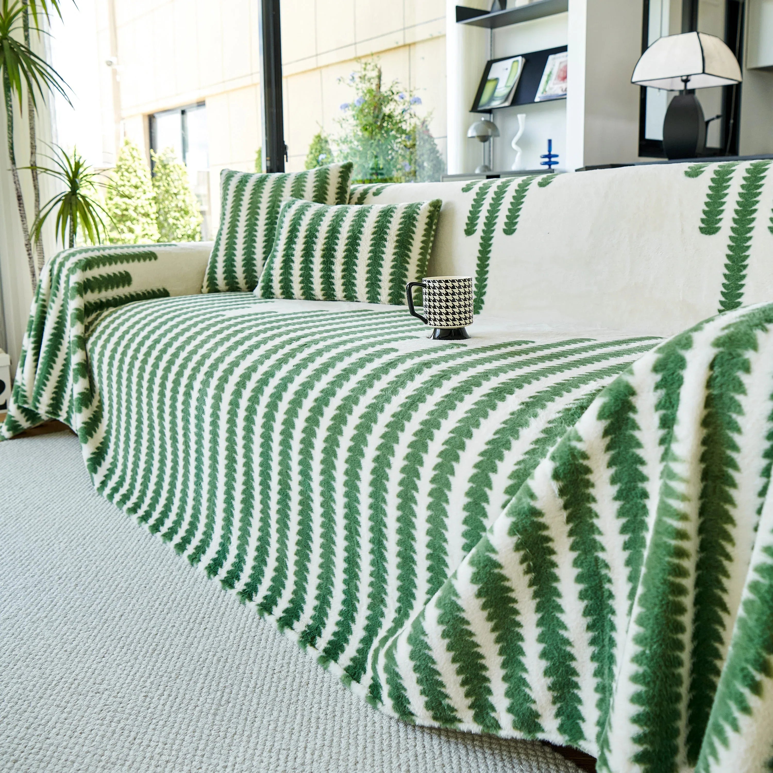 Warm Faux Fur Luxury Sofa Throw Blankets, Soft Cozy Thick Plush Shaggy Blankets for Couch Chair Bed - TaroTextile