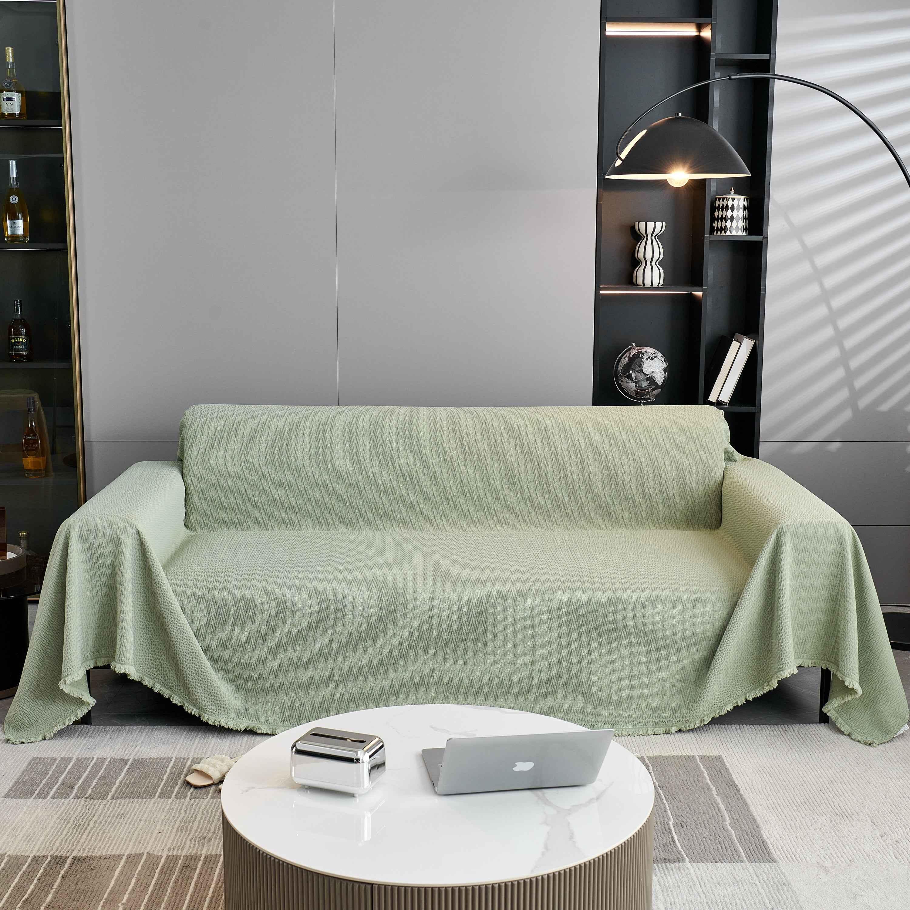 Waterproof Scratch Proof Herringbone Large Throw Blanket for Couch, Chenille Couch Cushion Covers for Pets - TaroTextile