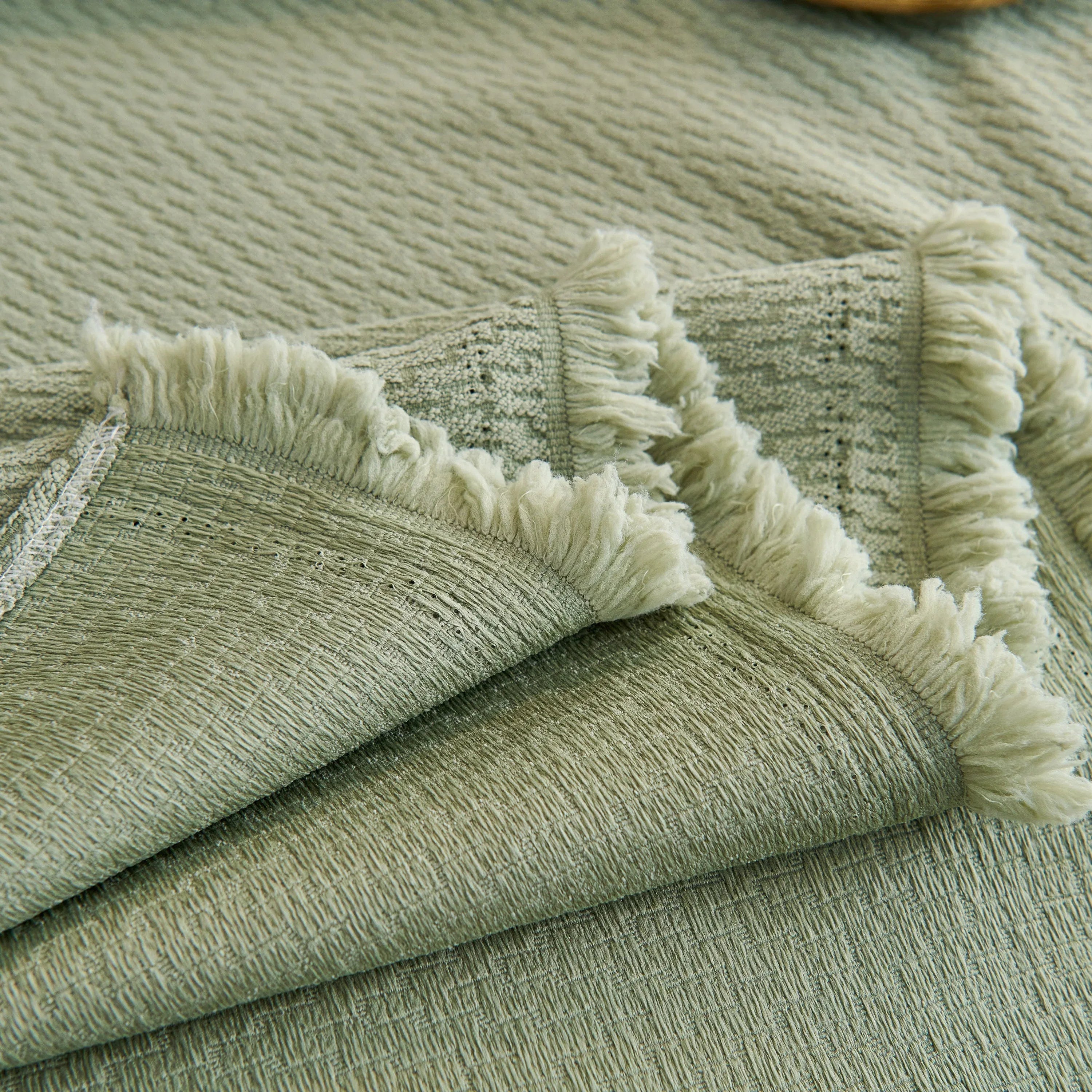 Waterproof Scratch Proof Herringbone Large Throw Blanket for Couch, Chenille Couch Cushion Covers for Pets - TaroTextile