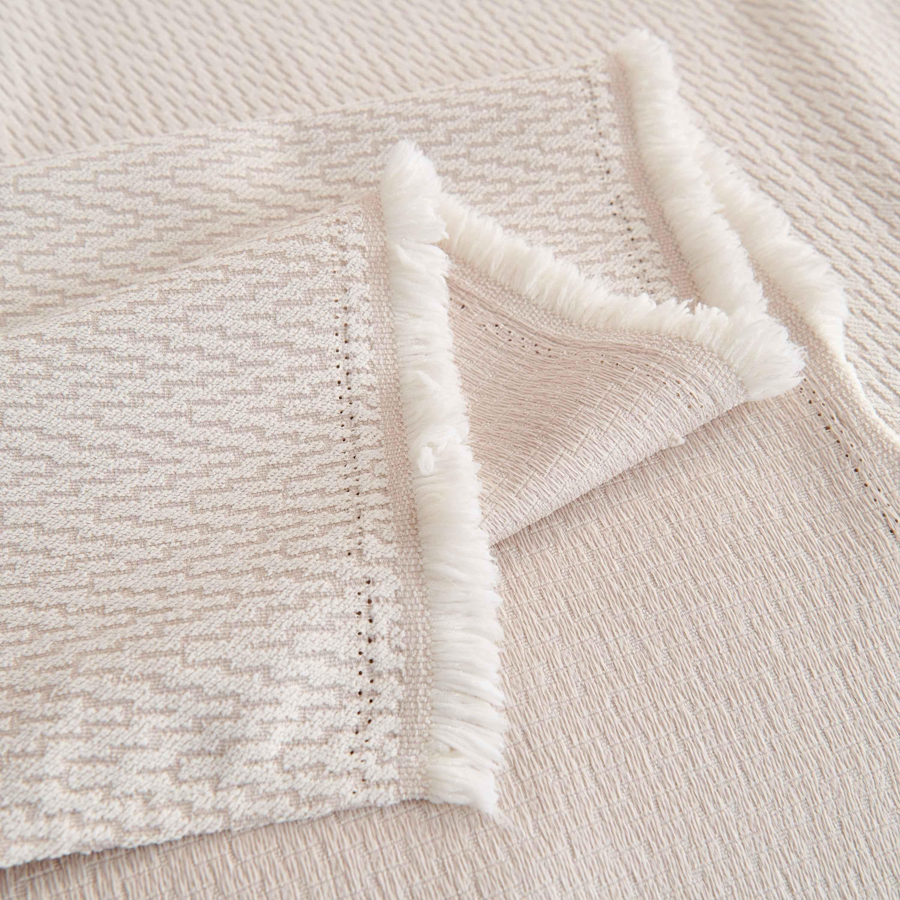 Waterproof Scratch Proof Herringbone Large Throw Blanket for Couch, Chenille Couch Cushion Covers for Pets - TaroTextile