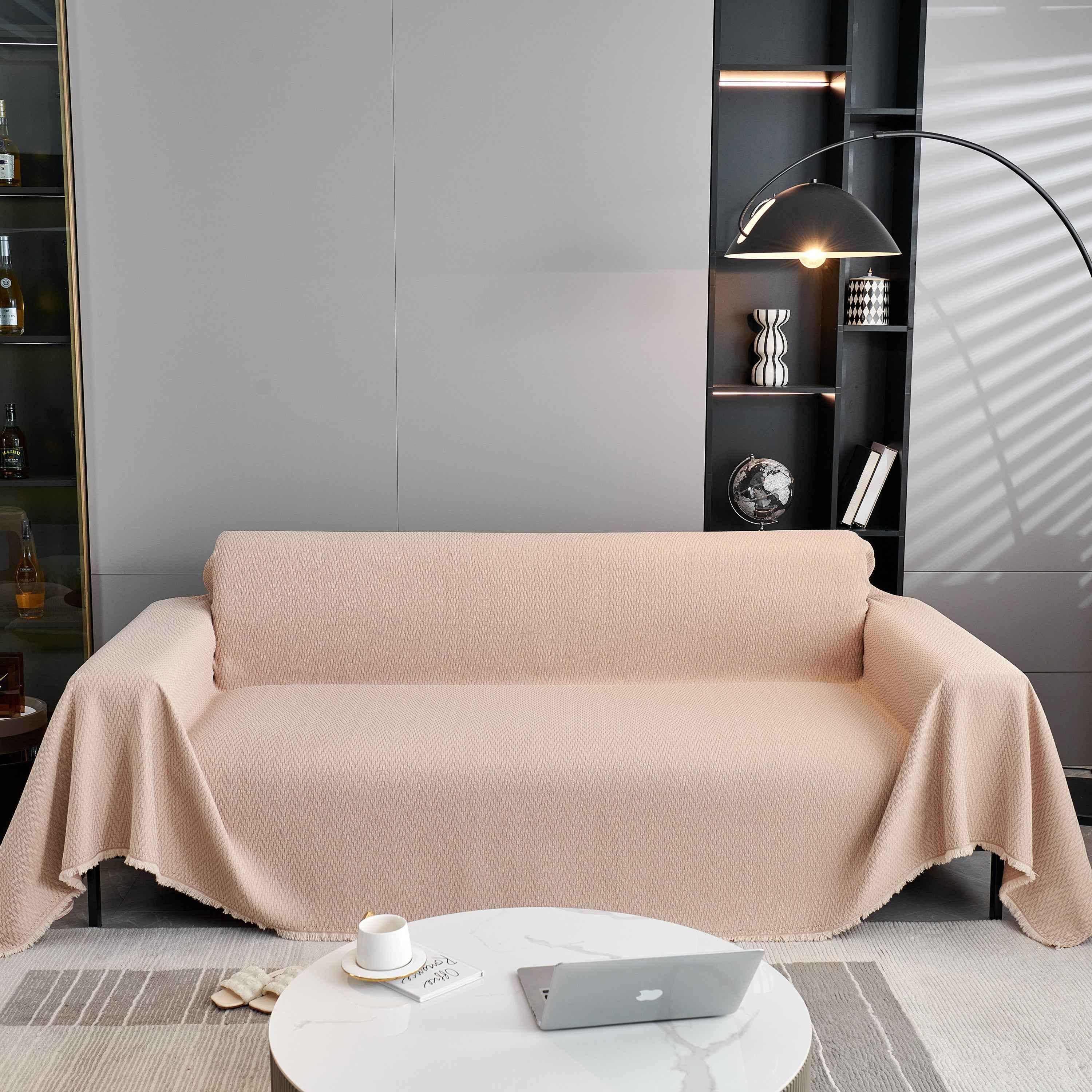 Waterproof Scratch Proof Herringbone Large Throw Blanket for Couch, Chenille Couch Cushion Covers for Pets - TaroTextile