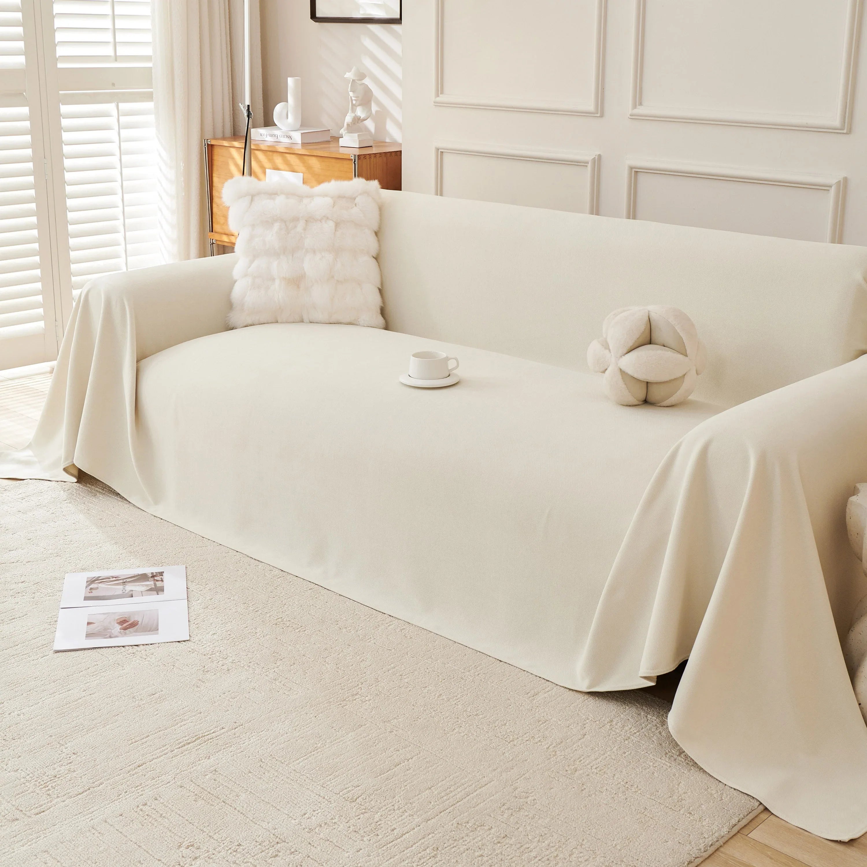 Waterproof Scratch Proof Sofa Protector Throw Blanket, Couch Cover for Pets & Kids - TaroTextile