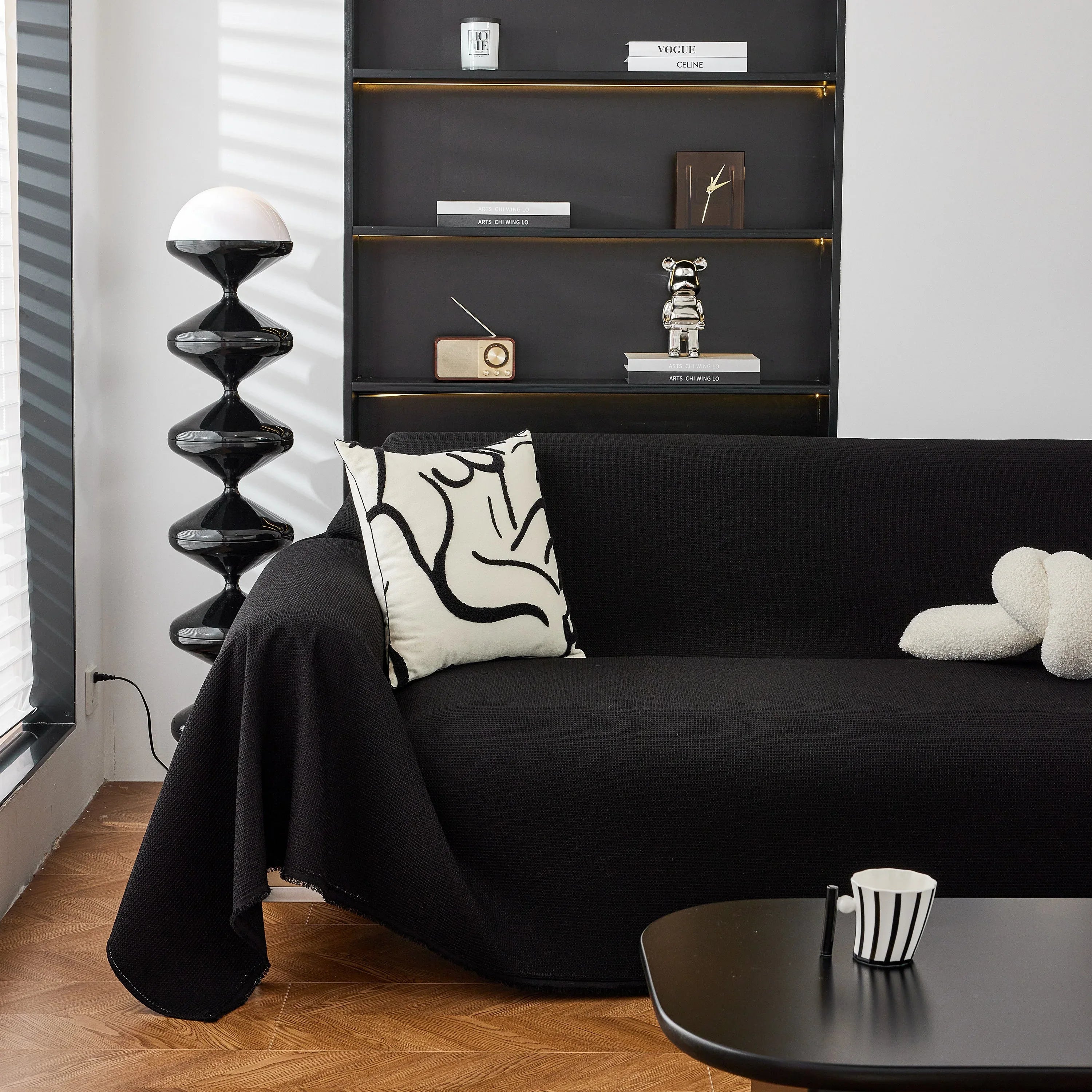 Waterproof Waffle Lattice Sofa Throw, Sofa Towel Cover for Couches, Simple Sofa Cover Blanket - TaroTextile