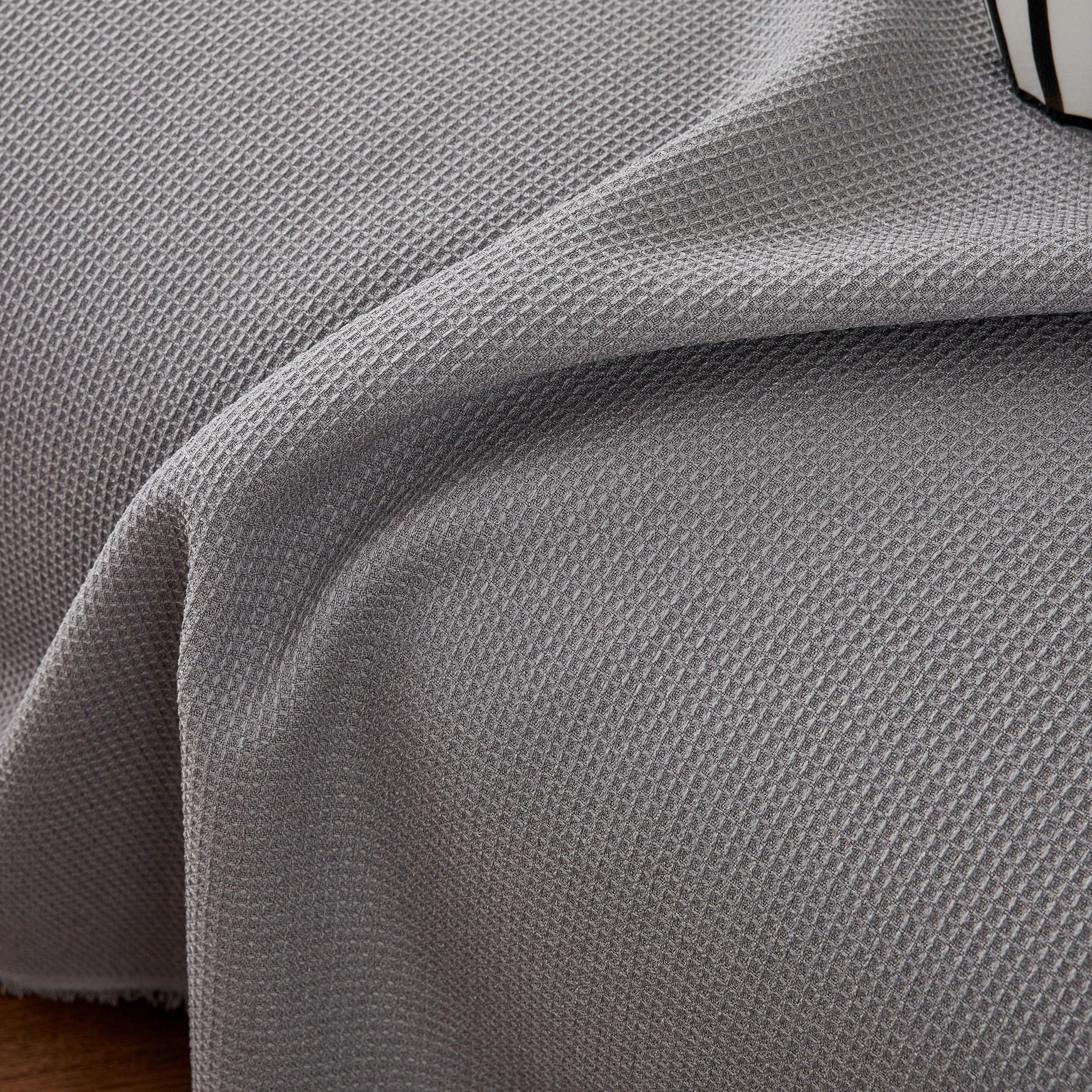 Waterproof Waffle Lattice Sofa Throw, Sofa Towel Cover for Couches, Simple Sofa Cover Blanket - TaroTextile