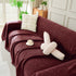 Solid Color Chenille Sofa Throw Blanket, Soft & Plush Decorative Couch Throw Cover