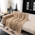 Winter Soft Plush Fleece Sofa Blanket Leaves Jacquard Couch Covers for Couches - TaroTextile