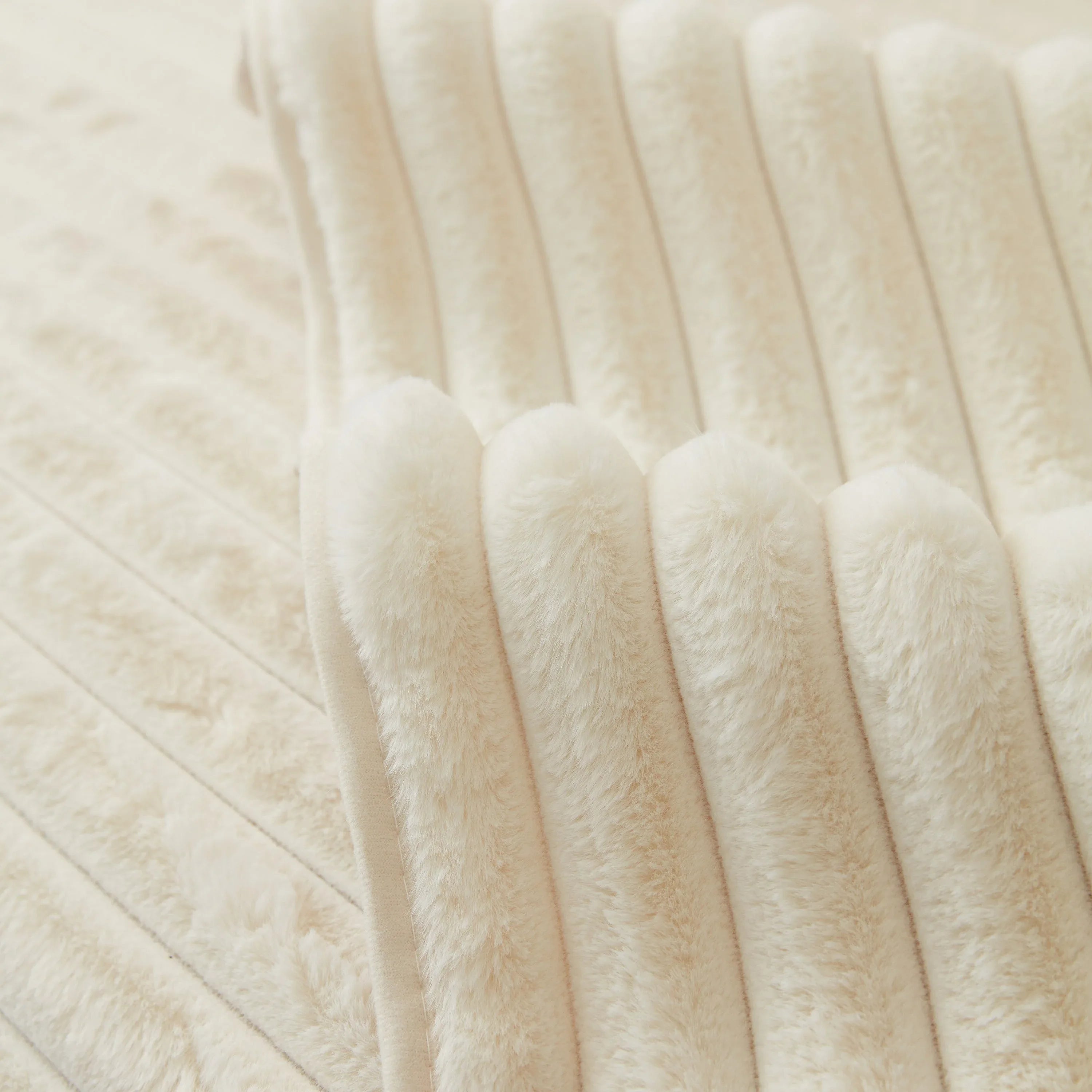 Winter Thickened Rabbit Plush Non-slip Sofa Cushion, Faux Fur Fluffy Furniture Protector - TaroTextile