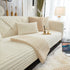 Winter Thickened Rabbit Plush Non-slip Sofa Cushion, Faux Fur Fluffy Furniture Protector - TaroTextile