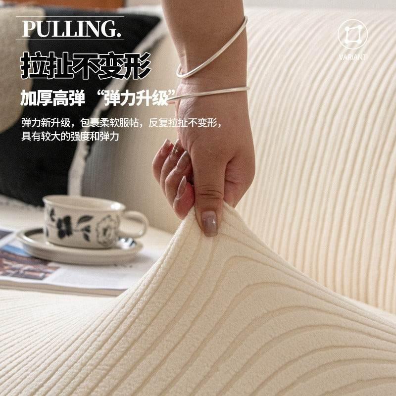 Durable Anti-scratch Cushion Couch Cover Stretchy Sofa Slipcover - TaroTextile