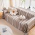 Modern Minimalist Sofa Throw Cover Cotton Knit Throws for Couch Scratch Proof Couch Cover