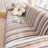 Modern Minimalist Sofa Throw Cover Cotton Knit Throws for Couch Scratch Proof Couch Cover