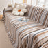 Modern Minimalist Sofa Throw Cover Cotton Knit Throws for Couch Scratch Proof Couch Cover