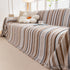 Modern Minimalist Sofa Throw Cover Cotton Knit Throws for Couch Scratch Proof Couch Cover