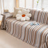 Modern Minimalist Sofa Throw Cover Cotton Knit Throws for Couch Scratch Proof Couch Cover