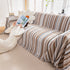 Modern Minimalist Sofa Throw Cover Cotton Knit Throws for Couch Scratch Proof Couch Cover