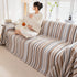 Modern Minimalist Sofa Throw Cover Cotton Knit Throws for Couch Scratch Proof Couch Cover